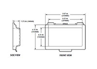 Dimensions for STI Wide-body Keypad Protector