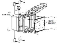 STI-7510A-HTR and STI-7511A-HTR Heated Polycarbonate Enclosure