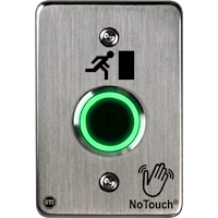 NoTouch® US Single-Gang, Door Symbol Stainless Steel Infrared (IR) Pushbutton Switch (Triggered)