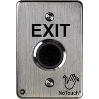 NoTouch® US Single-Gang, Exit Stainless Steel Infrared (IR) Pushbutton Switch (No Power)