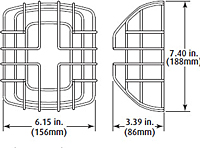 STI-9705 Horn/Strobe/Speaker Damage Stopper® Cages-2