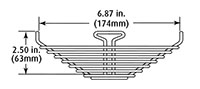 Dimensional Drawing of STI-9713 Steel Web Stopper® Guard