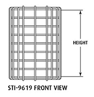 Front View of STI-9619 Motion Detector Damage Stopper® Guard
