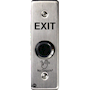 NoTouch® Slim/Mullion Mount, Black Box, Exit Stainless Steel Infrared (IR) Pushbutton Switch (No Power)
