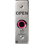 NoTouch® Slim/Mullion Mount, Black Box, Open Stainless Steel Infrared (IR) Pushbutton Switch (Rest)