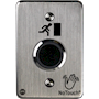NoTouch® US Single-Gang, Door Symbol Stainless Steel Infrared (IR) Pushbutton Switch (No Power)