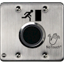 NoTouch® US Double-Gang, Door Symbol Stainless Steel Infrared (IR) Pushbutton Switch (No Power)