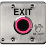 NoTouch® US Double-Gang, Exit Stainless Steel Infrared (IR) Pushbutton Switch (Rest)