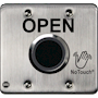 NoTouch® US Double-Gang, Open Stainless Steel Infrared (IR) Pushbutton Switch (No Power)
