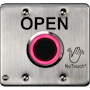 NoTouch® US Double-Gang, Open Stainless Steel Infrared (IR) Pushbutton Switch (Rest)