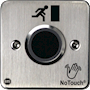 NoTouch® European Single-Gang, Door Symbol Stainless Steel Infrared (IR) Pushbutton Switch (No Power)
