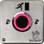 NoTouch® European Single-Gang, Door Symbol Stainless Steel Infrared (IR) Pushbutton Switch (Rest)
