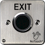 NoTouch® European Single-Gang, Exit Stainless Steel Infrared (IR) Pushbutton Switch (No Power)