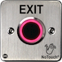 NoTouch® European Single-Gang, Exit Stainless Steel Infrared (IR) Pushbutton Switch (Rest)