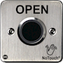 NoTouch® European Single-Gang, Open Stainless Steel Infrared (IR) Pushbutton Switch (No Power)
