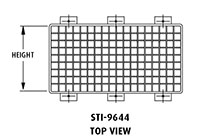 Top View of STI-9644 Emergency Light Damage Stopper® Guard